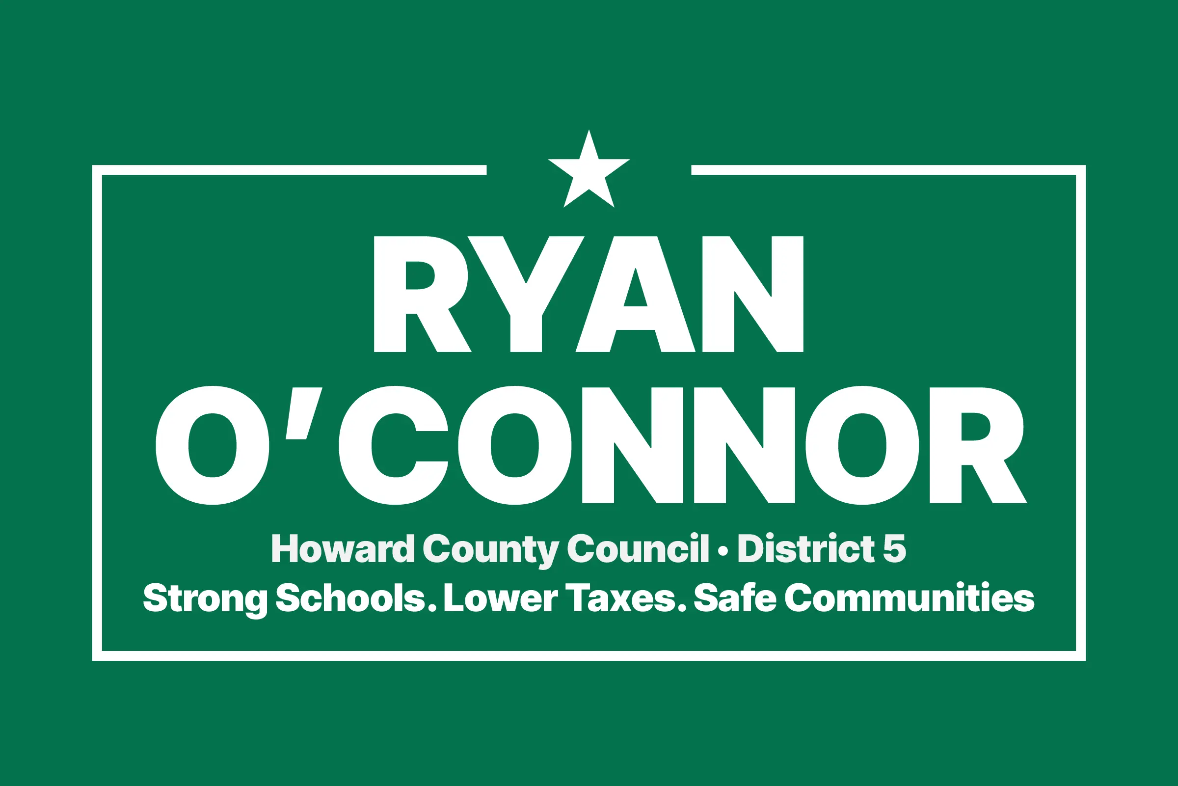 Ryan O'Connor for Howard County Council District 5 Logo